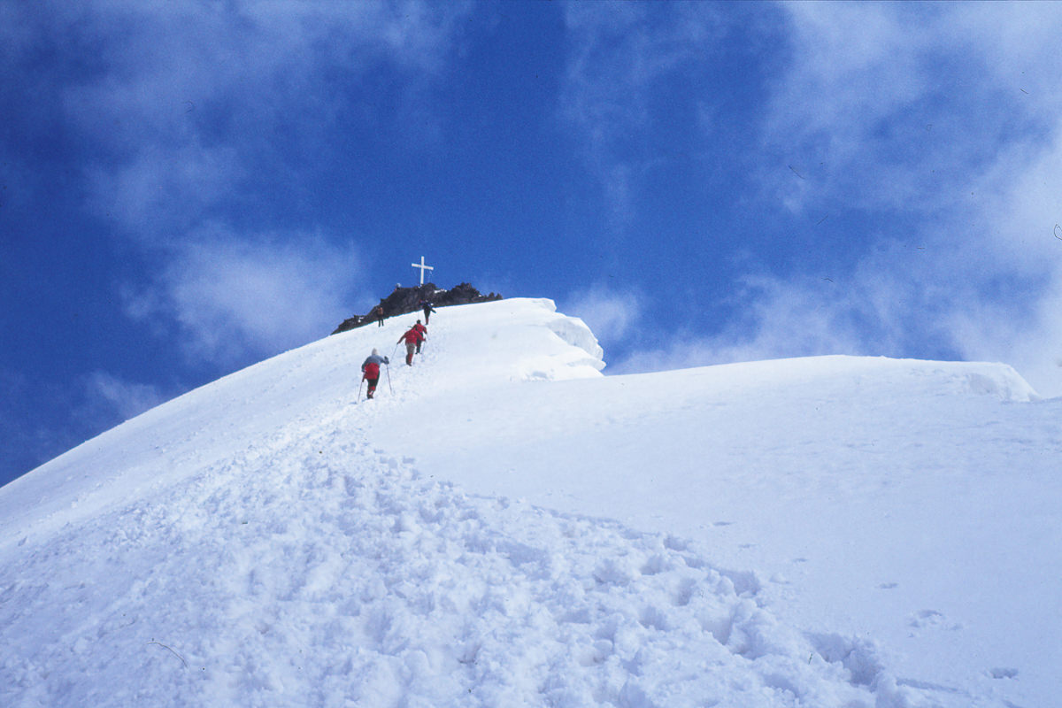 Aufstieg zur Wildspitze, dem höchsten Berg Tirols